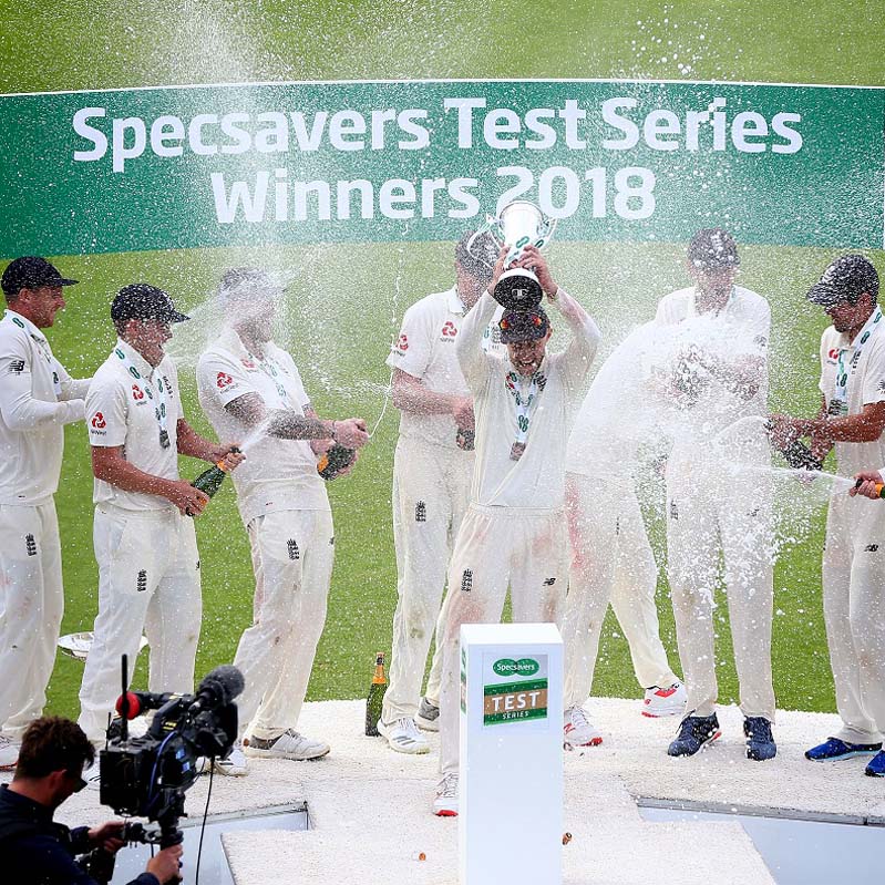 Who made the Specsavers Trophy Lifted by Joe Root