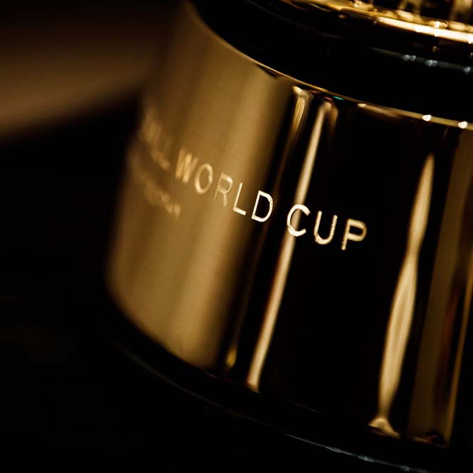 Basketball World Cup trophy engraving