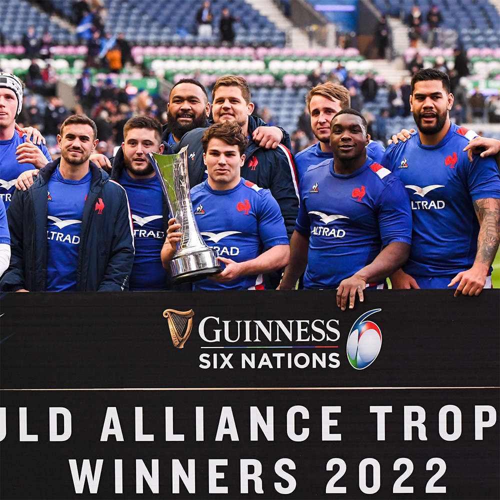 Custom engraved silver trophy to honour the Auld Alliance