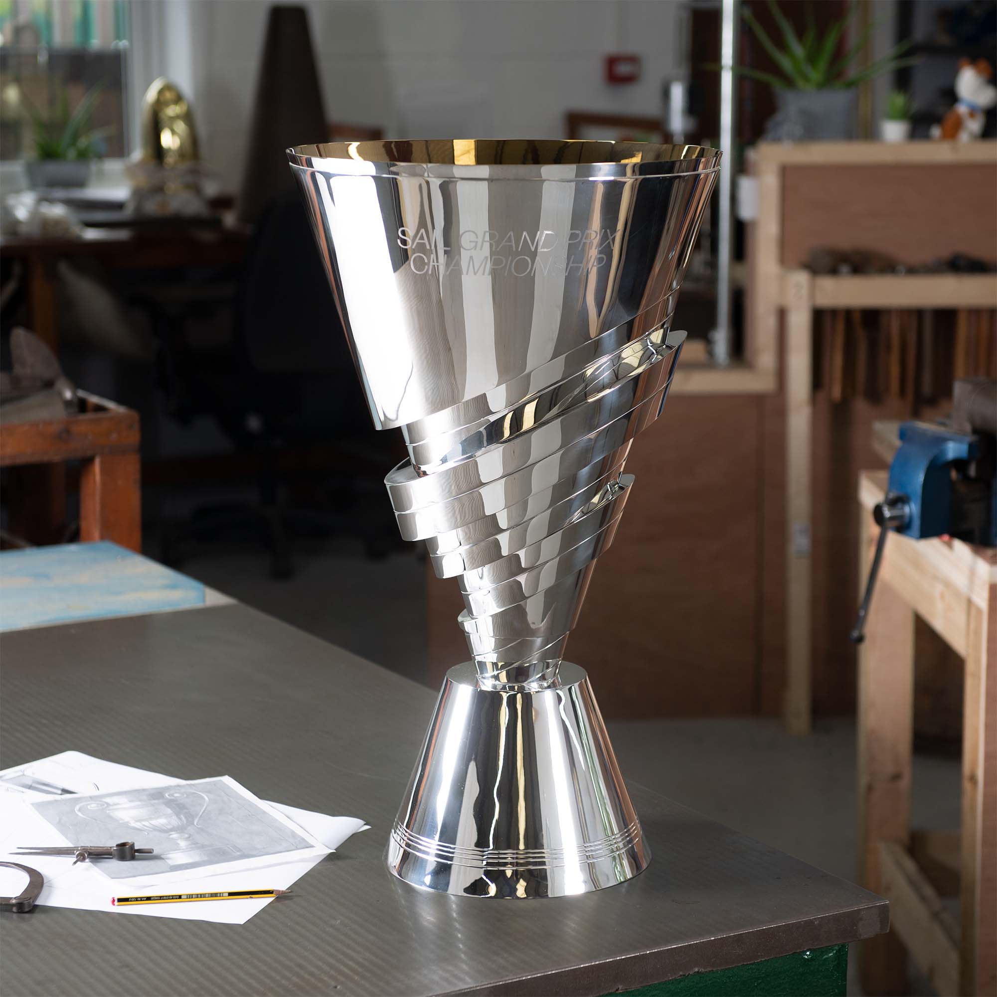 sailgp trophy makers thomas lyte workshop