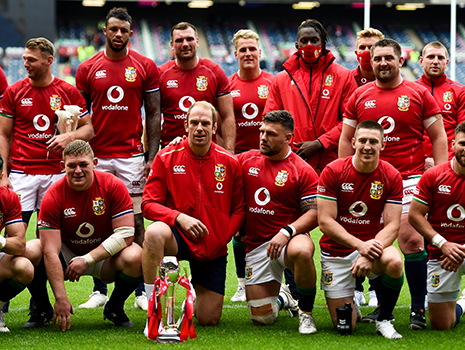 British and Irish Lions with the 1888 Trophy