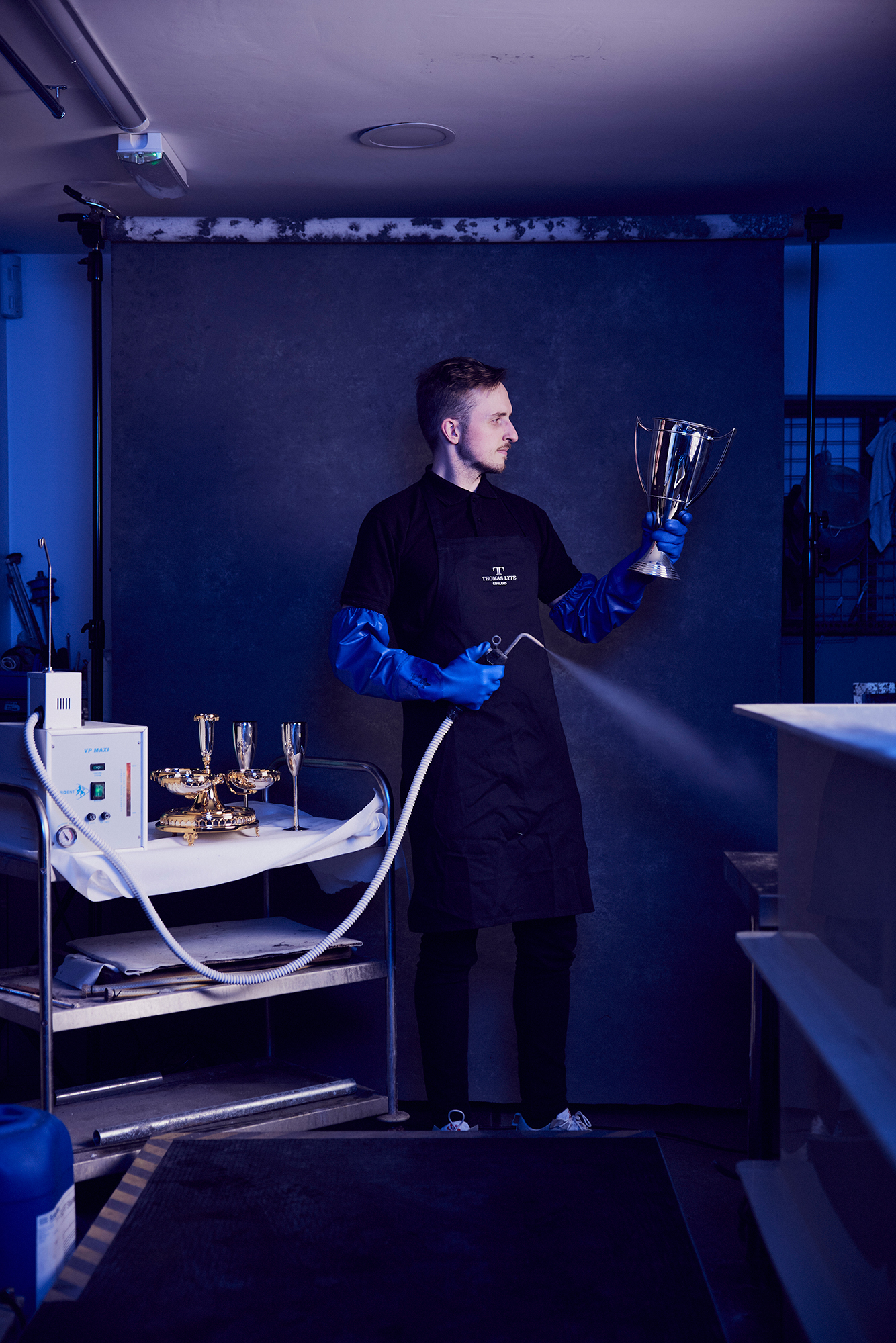 Apprenticeships at Thomas Lyte silversmith and trophy makers - marketing manager Liam