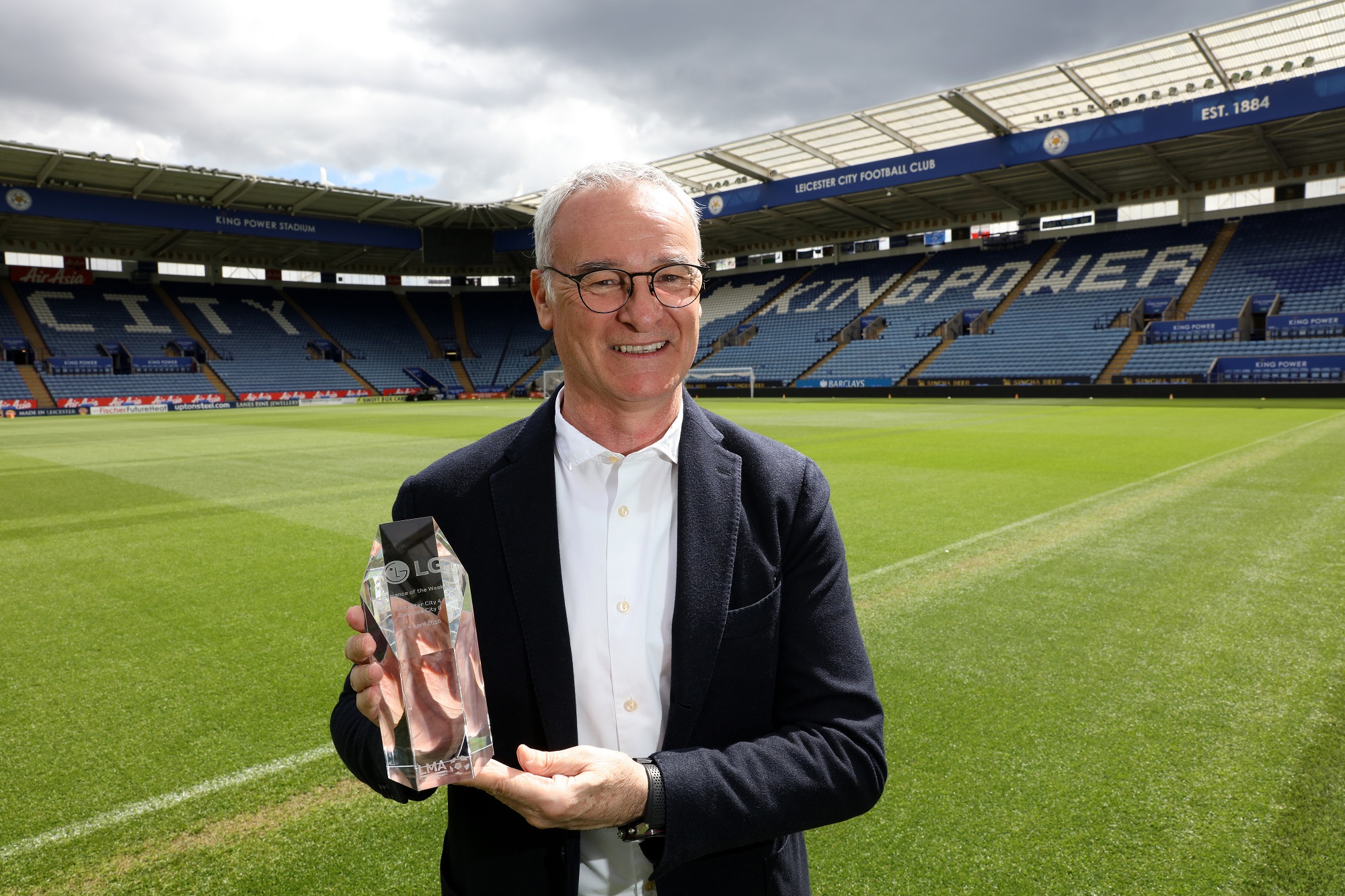 Stock crystal awards for sport