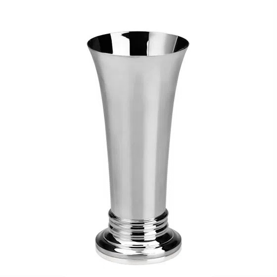 trophy maker trumpet silver vase