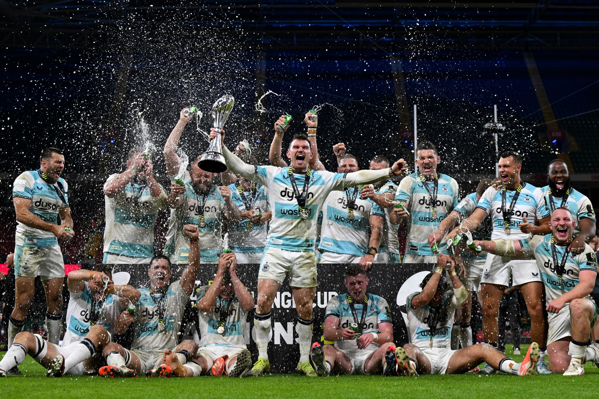 EPCR Challenge cup winners 2025 trophy designed and made by Thomas Lyte