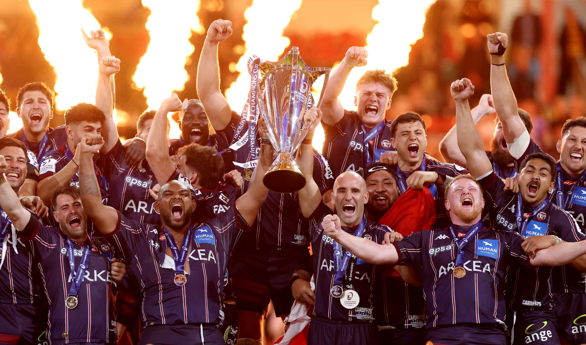 Investec Champions Cup winners 2025 designed and made by Thomas Lyte