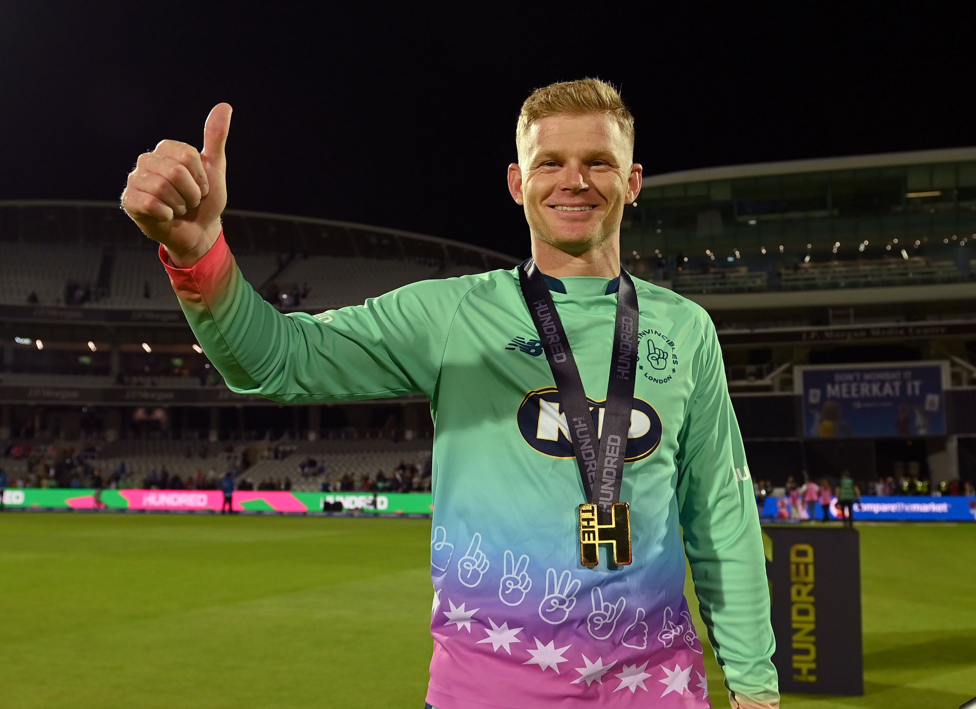 Oval Invincibles Sam Billings Winner The Hundred 2023 Medal Designed and Made by Thomas Lyte