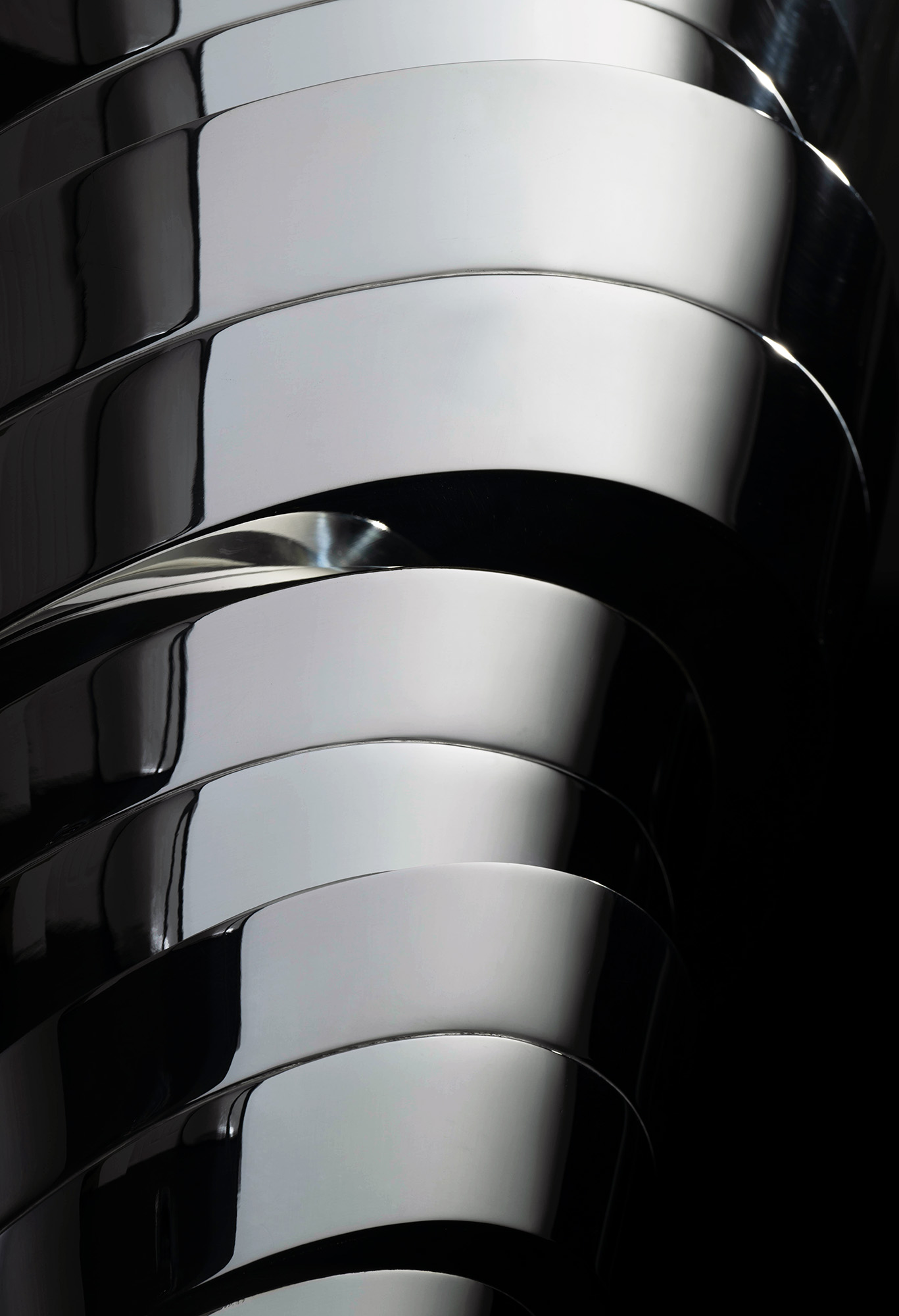 Abstract trophy design detailing on Sail GP trophy