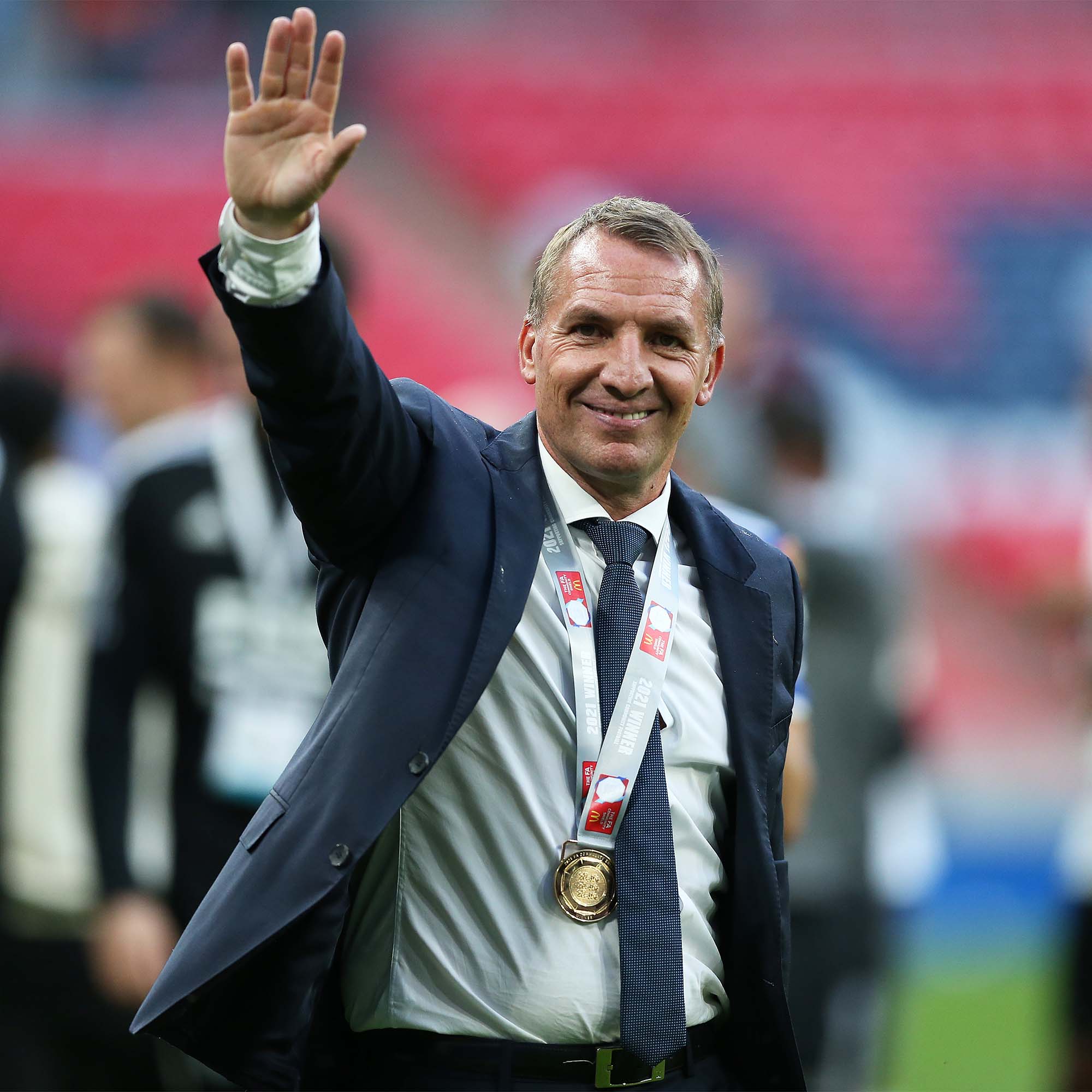 Designers and makers of the FA Community Shield medals Brendan Rogers