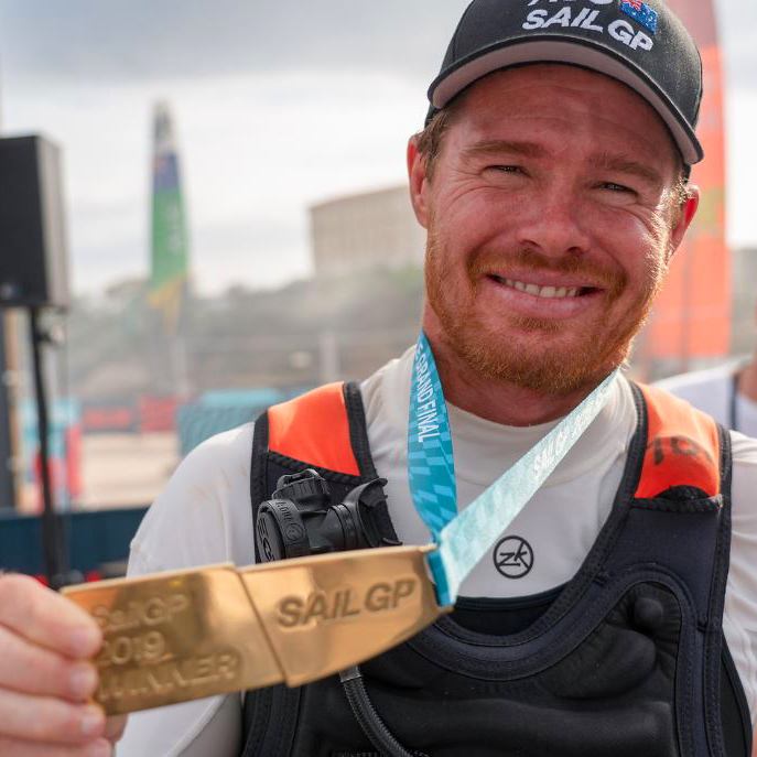 winners of the bespoke gold sailgp medals Thomas Lyte