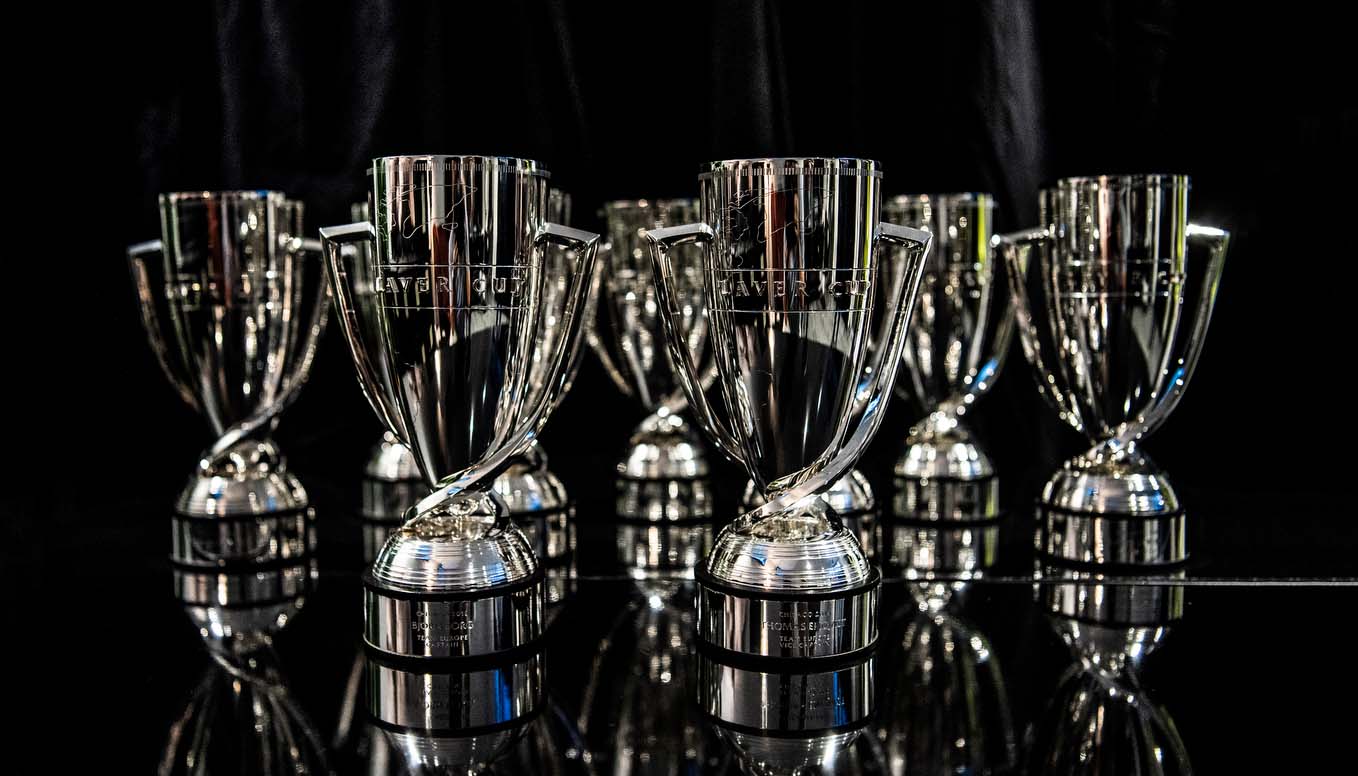 Official replica trophies for Laver Cup winners made by Thomas Lyte silversmiths