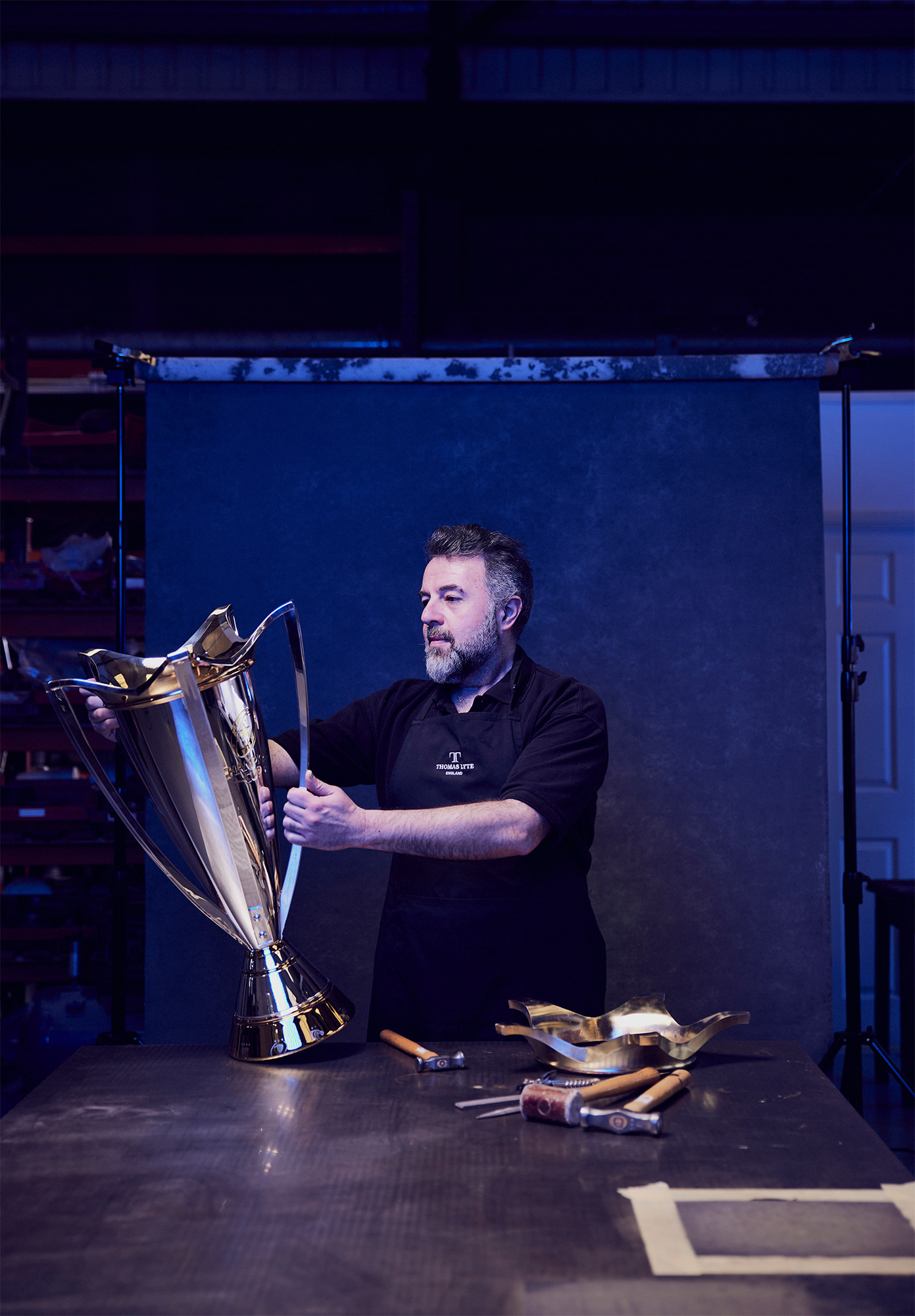 silversmith-quality-control-in-thomas-lyte-workshop