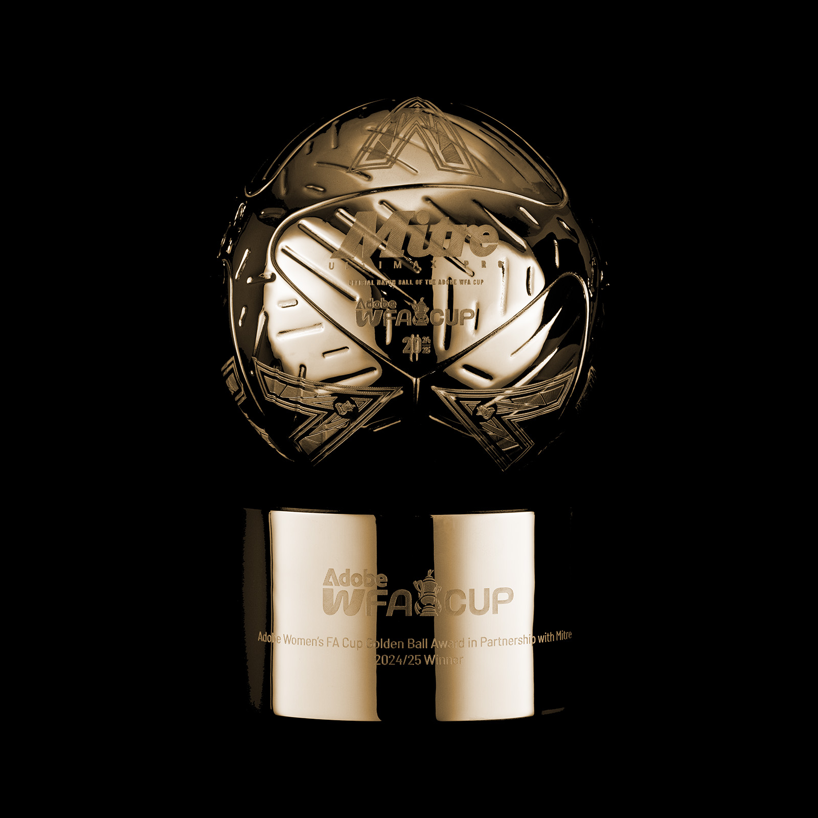 Mitre Golden Ball Award custom made by Thomas Lyte