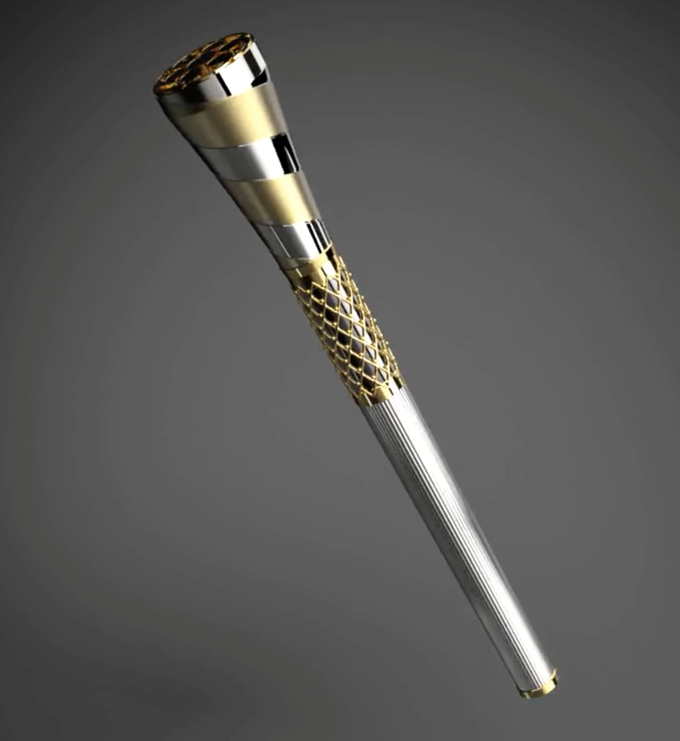 Baton of Hope Designed and made by Thomas Lyte torch (freestyle) (Square)