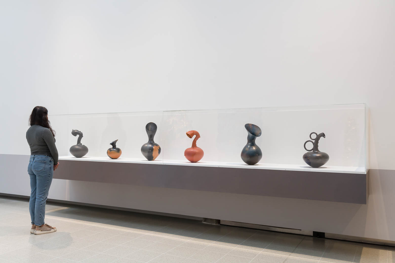 Installation view of Magdalene Odundo, Strange Clay