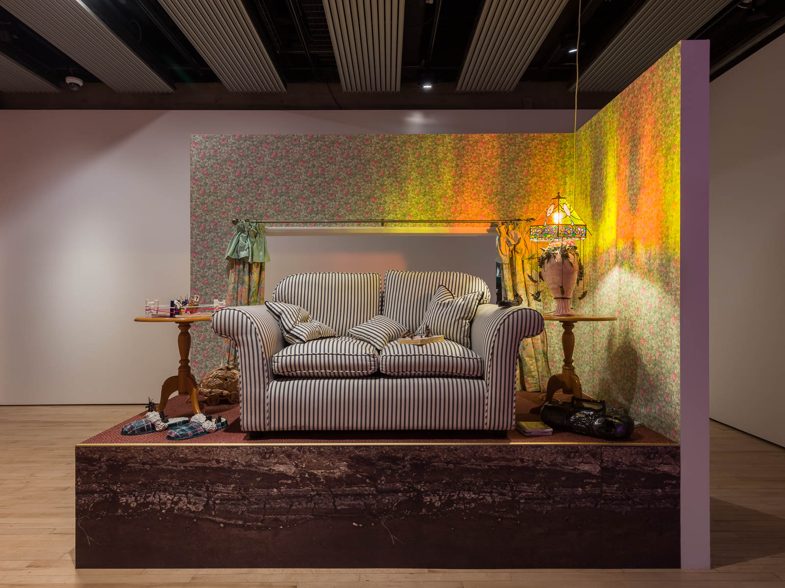 Installation view of Lindsey Mendick, Strange Clay