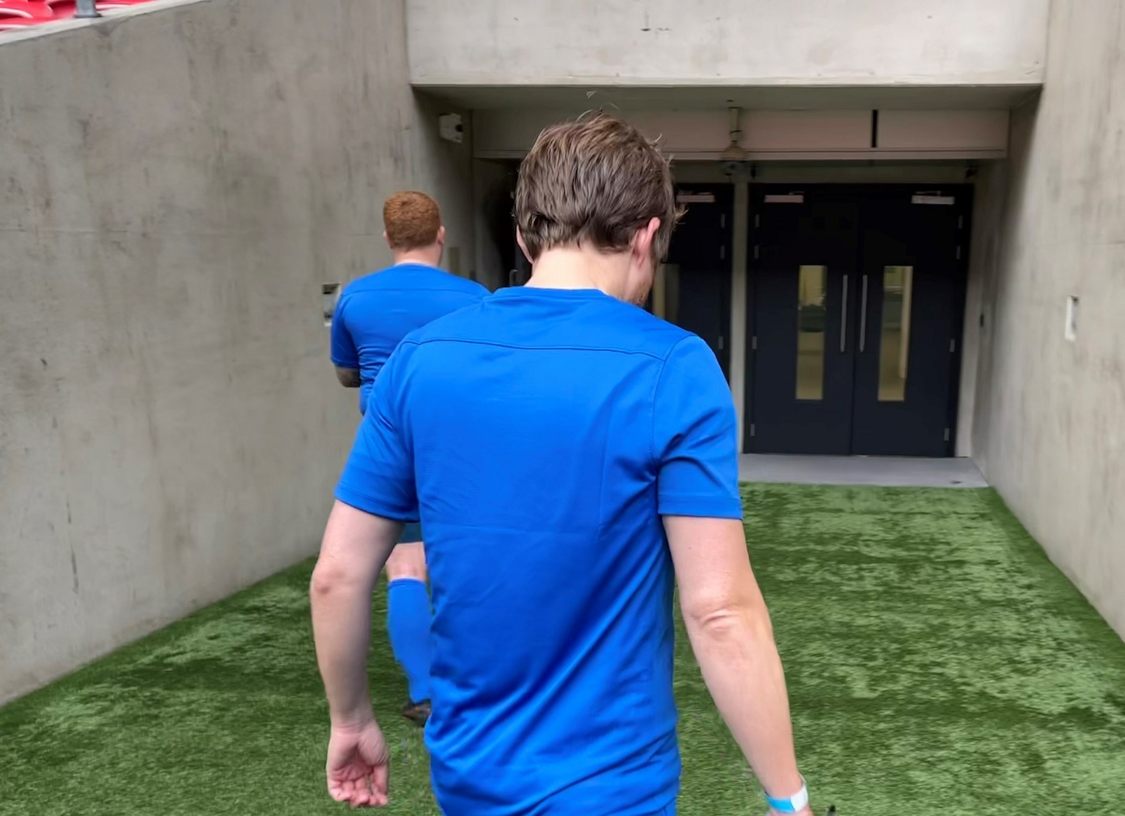 Thomas Lyte Football Association Partners Play on the pitch day - Walking down the tunnel Wembley Stadium (Resize)
