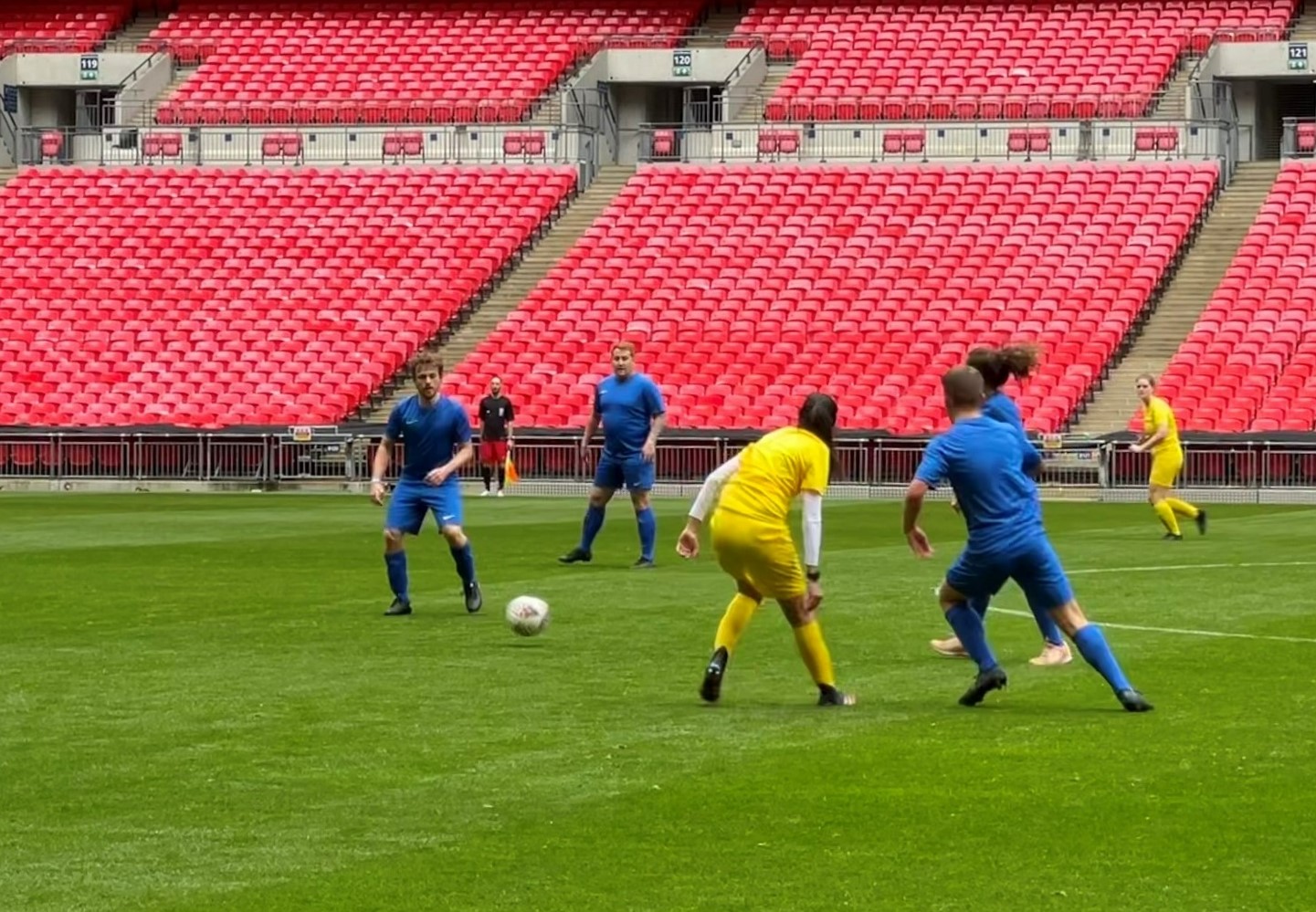 Thomas Lyte Football Association Partners Play on the pitch day - Wembley Stadium - In-game Chris Cheeseman (resize)