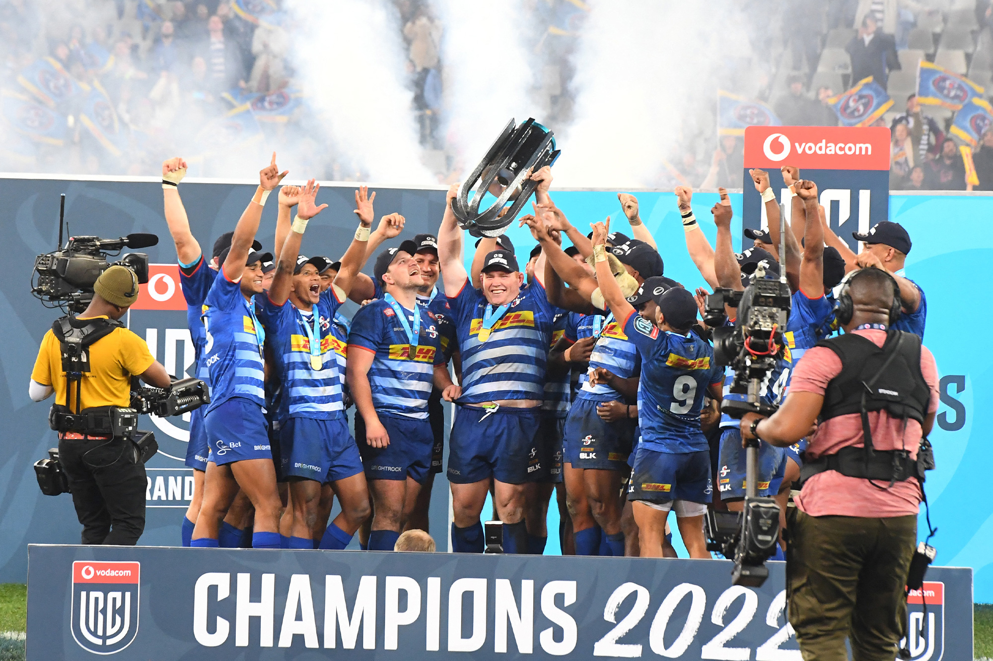 United Rugby Championship Trophy lift