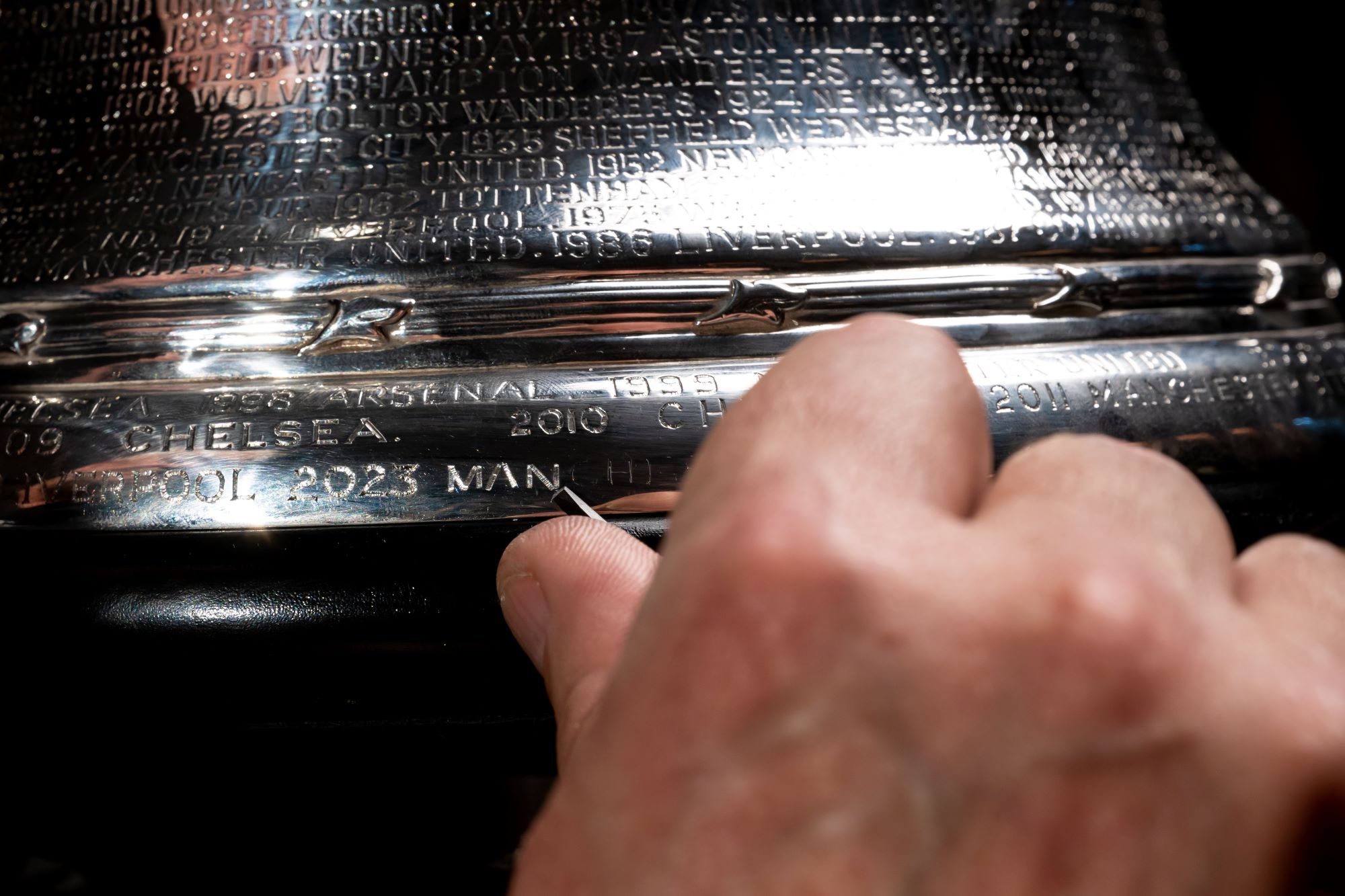 Battle of Manchester FA Cup Engraved Early by Thomas Lyte - Half complete (opt)