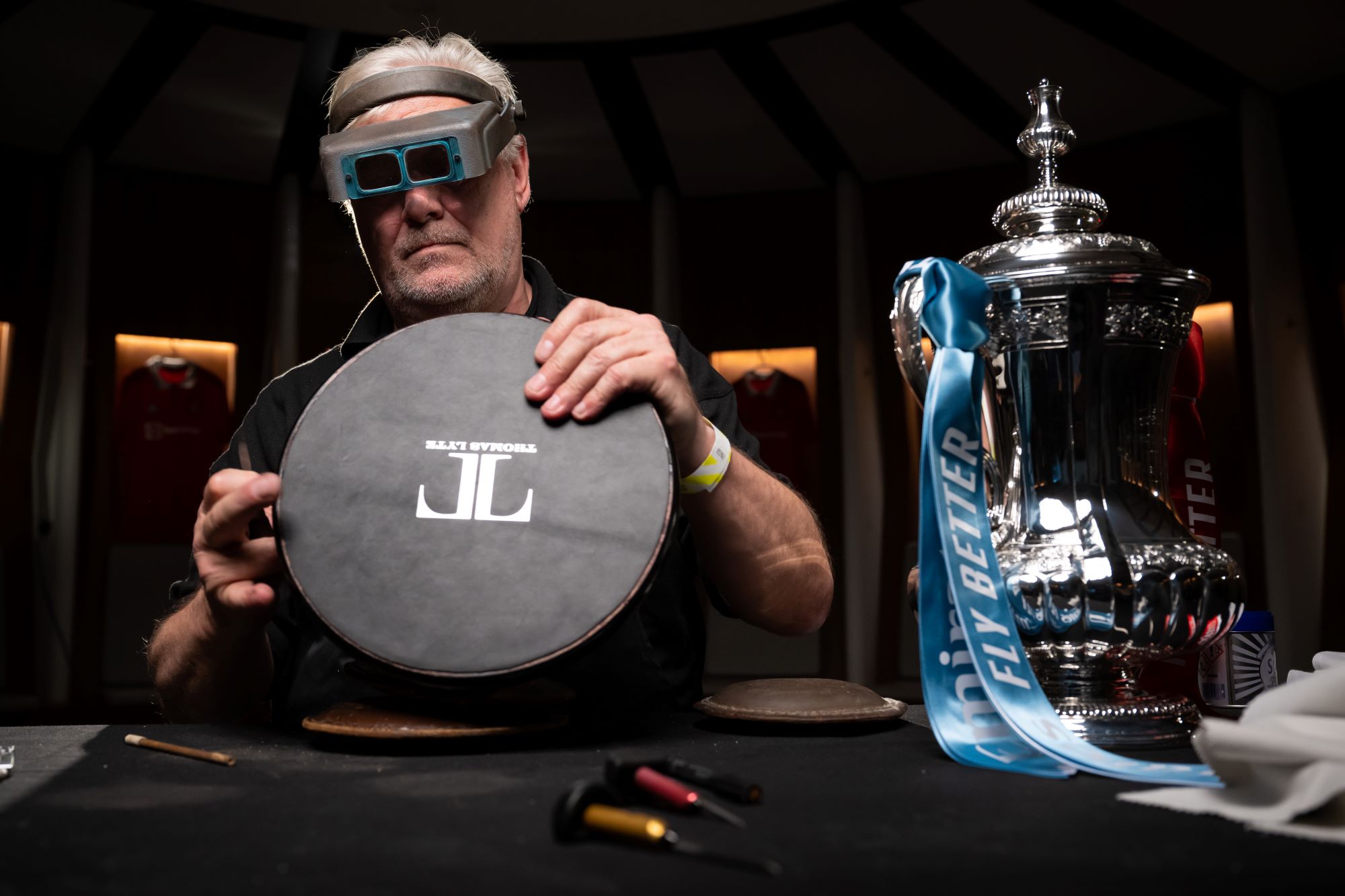 Battle of Manchester FA Cup Engraved Early by Thomas Lyte - Plinth bottom (opt)