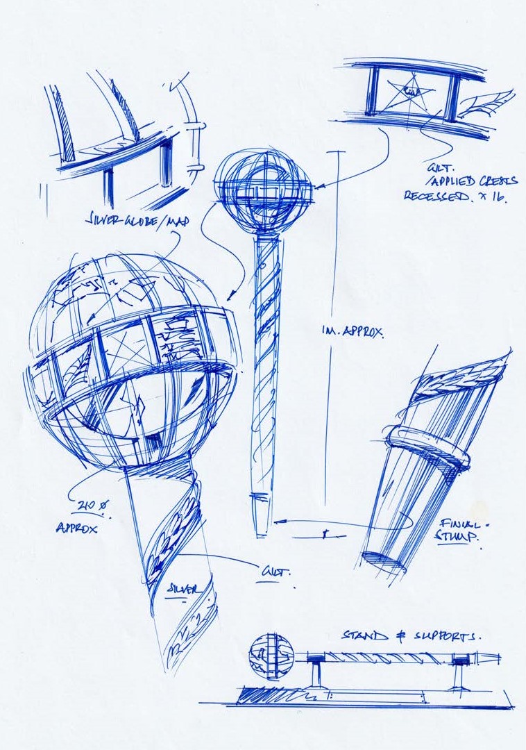 ICC Mace - Thomas Lyte - Designers and Makers - Design Artwork