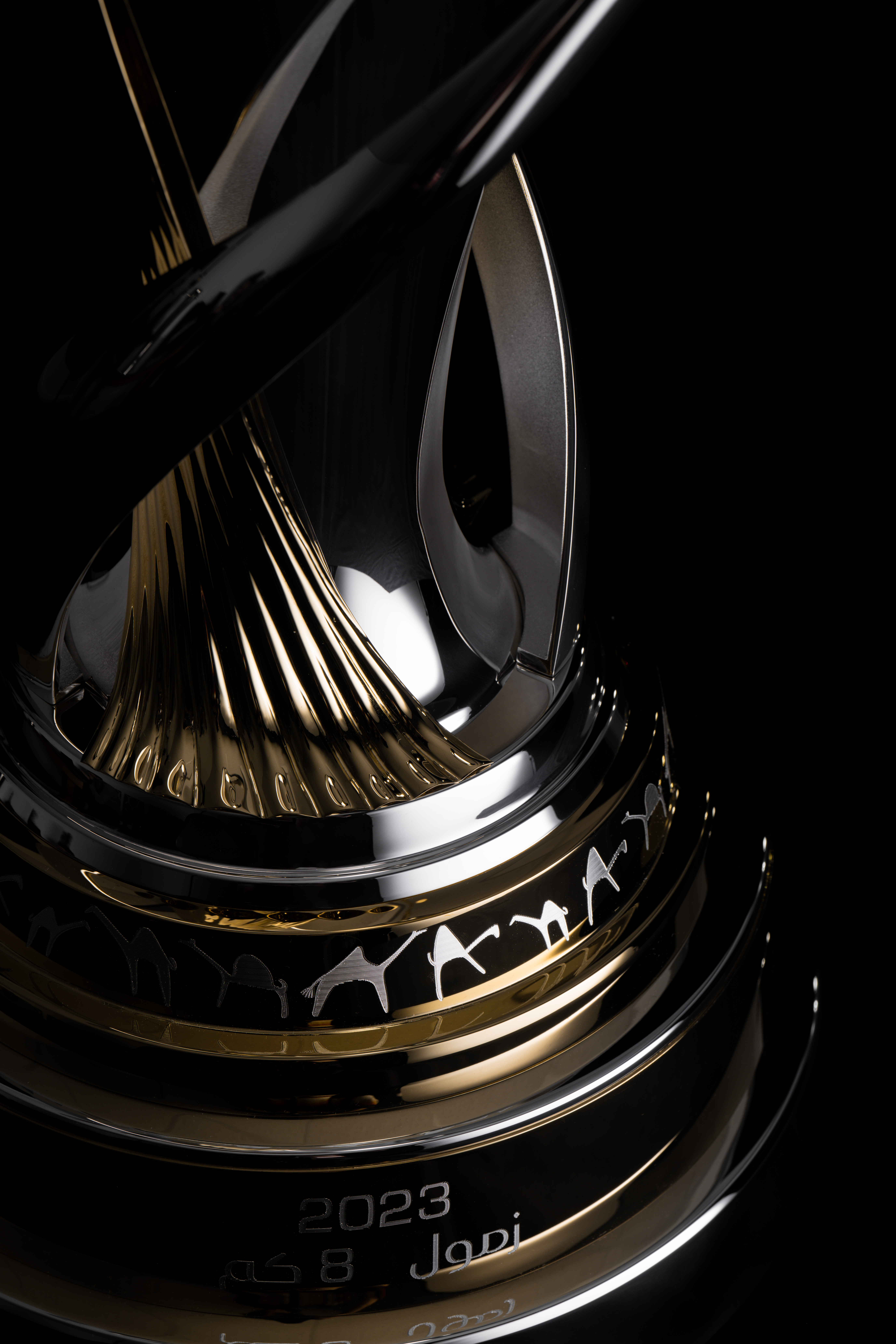 AlUla Camel Cup Trophy Makers and designers thomas Lyte close up 2