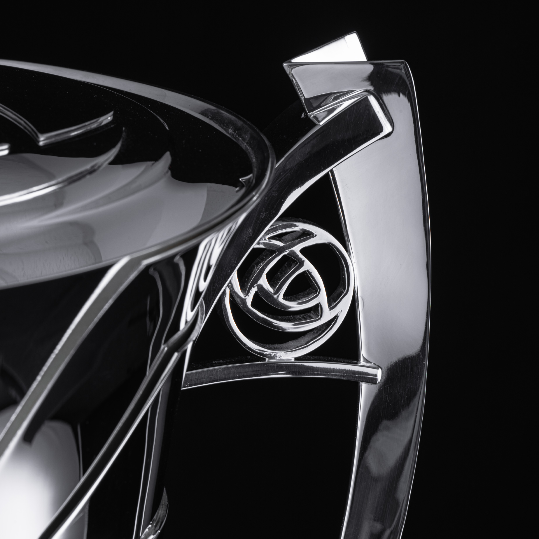 Womens Scottish Cup designers and makers Thomas Lyte close up