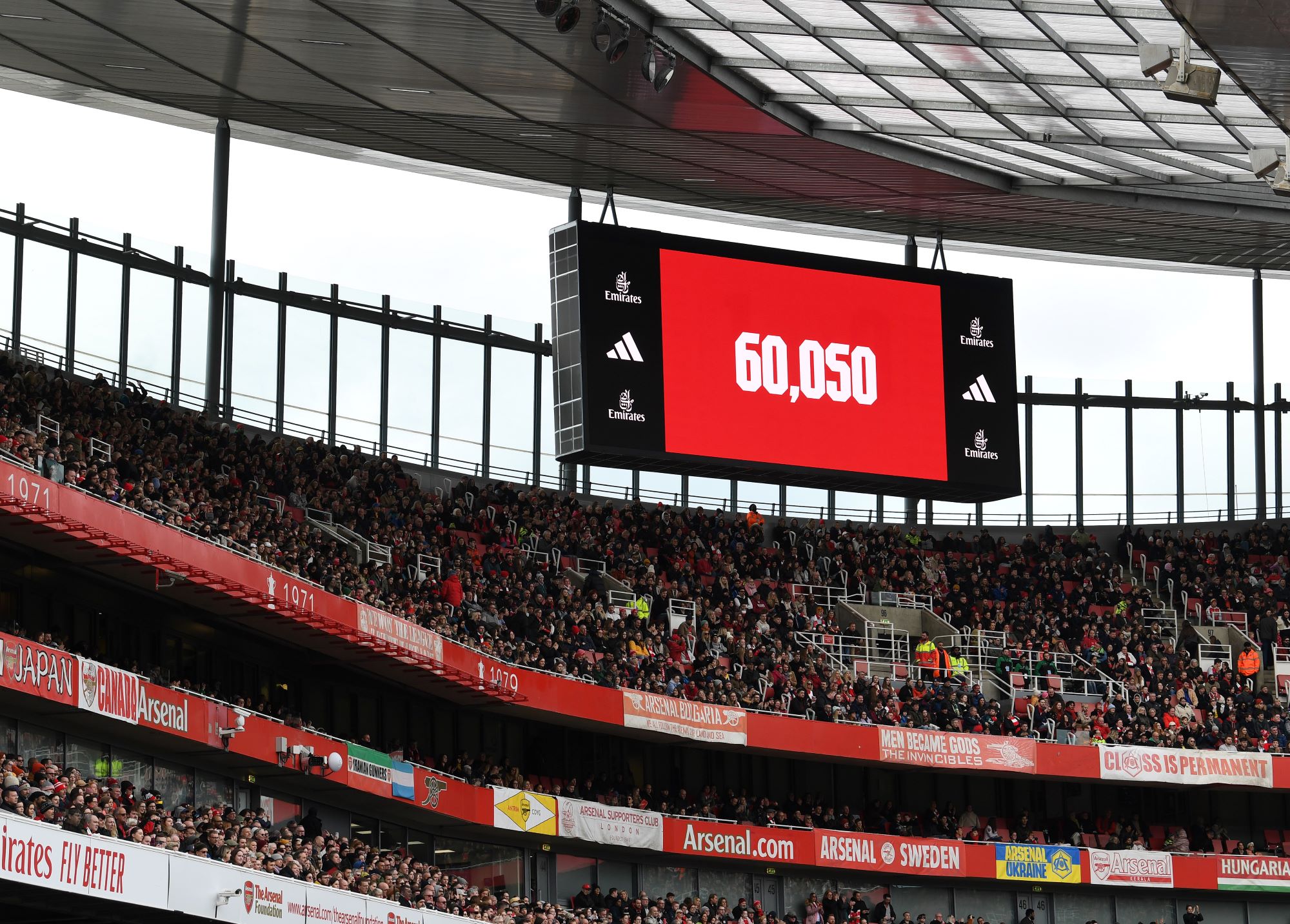 Arsenal vs Tottenham Hotspur Stadium Attendance