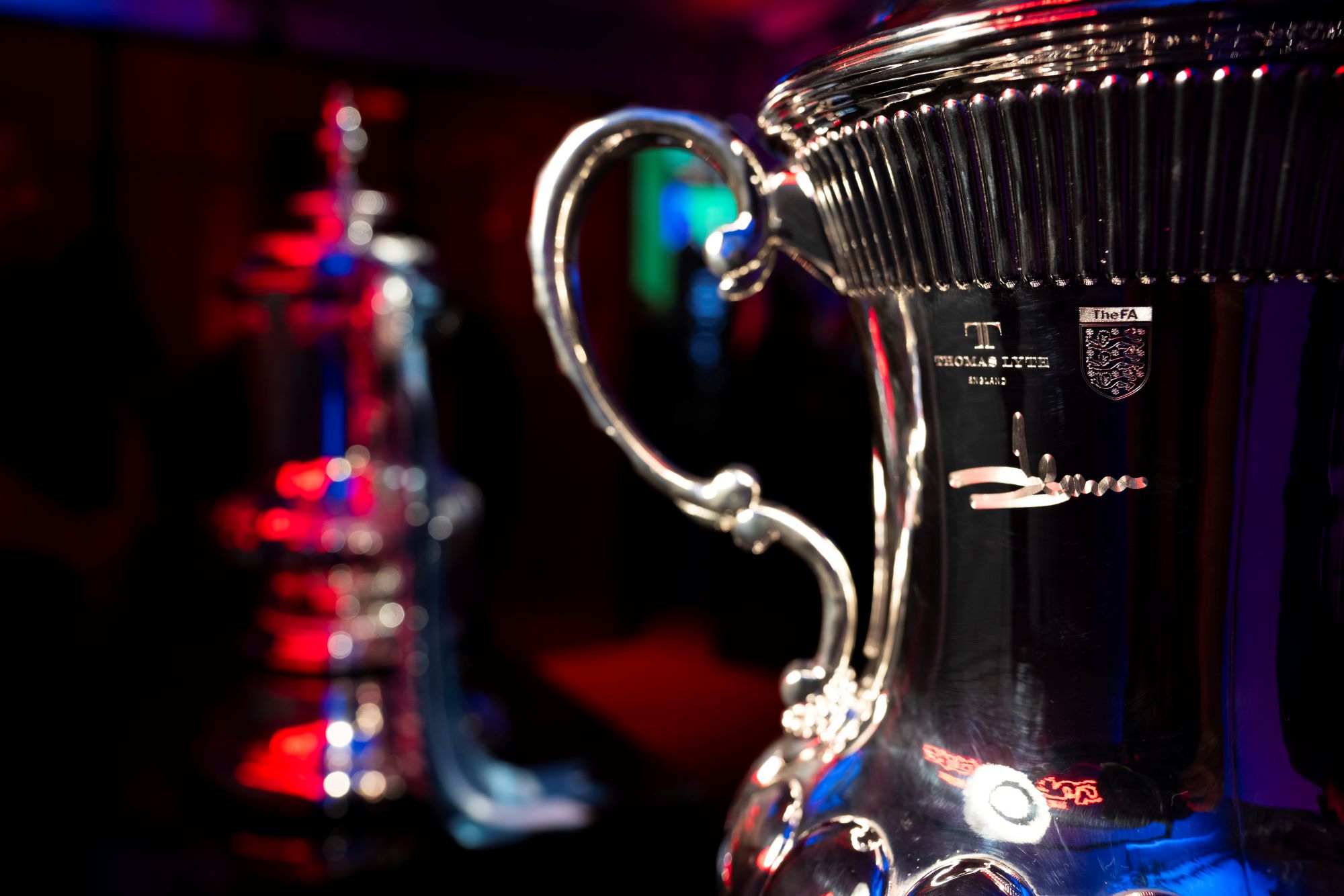 Slawn x Thomas Lyte x The Emirates FA Cup - Event - trophy back logos