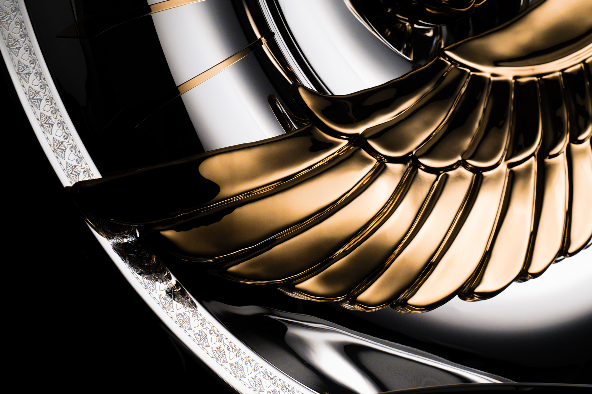 Egyptian Premier League Shield Designers and Makers Thomas Lyte - Wing detail - Landscape