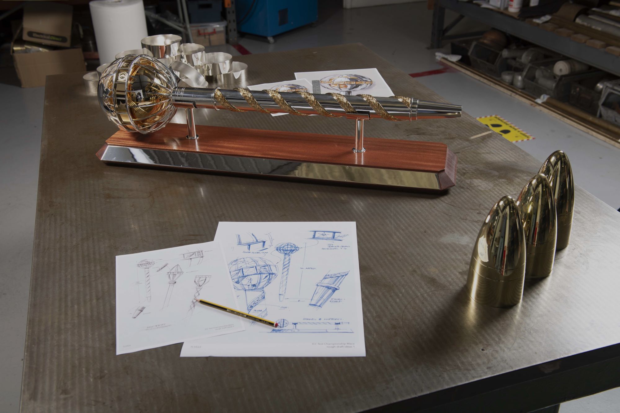 ICC Mace designed and made by Thomas Lyte