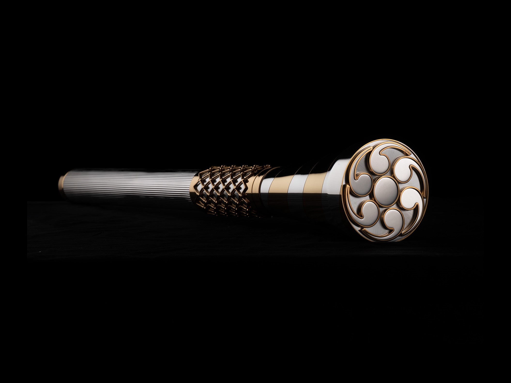 Raising the baton of hope designed and made by Thomas Lyte