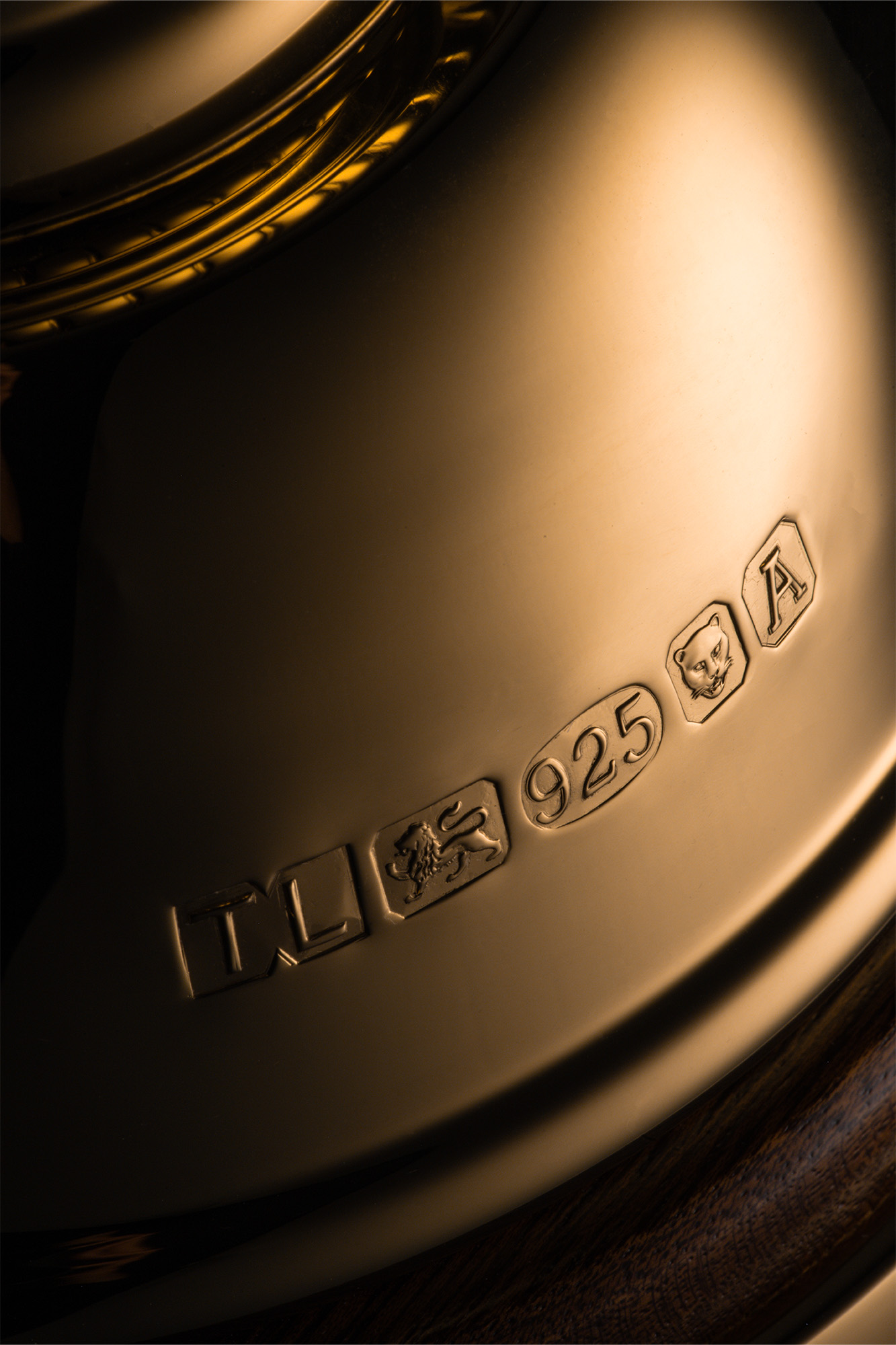 Womens Rugby World Cup Designer and Makers Thomas Lyte Hallmark custom gold trophy sterling silver