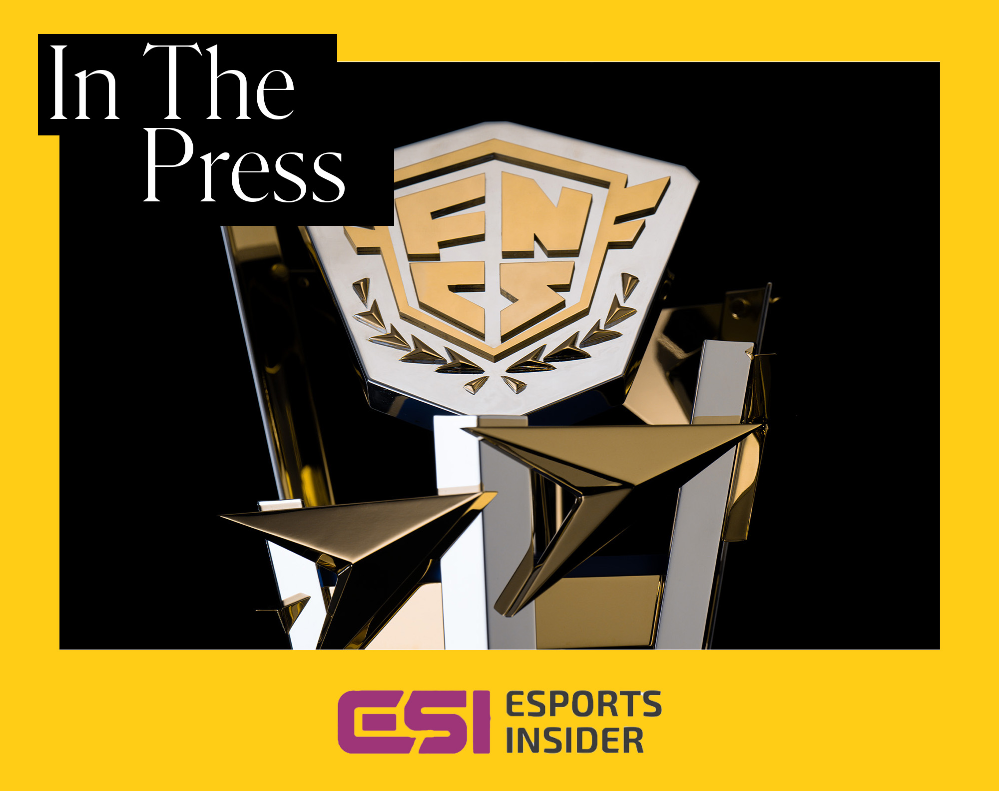 Fortnite Global Championship trophy designed and made by Thomas Lyte Esports Insider