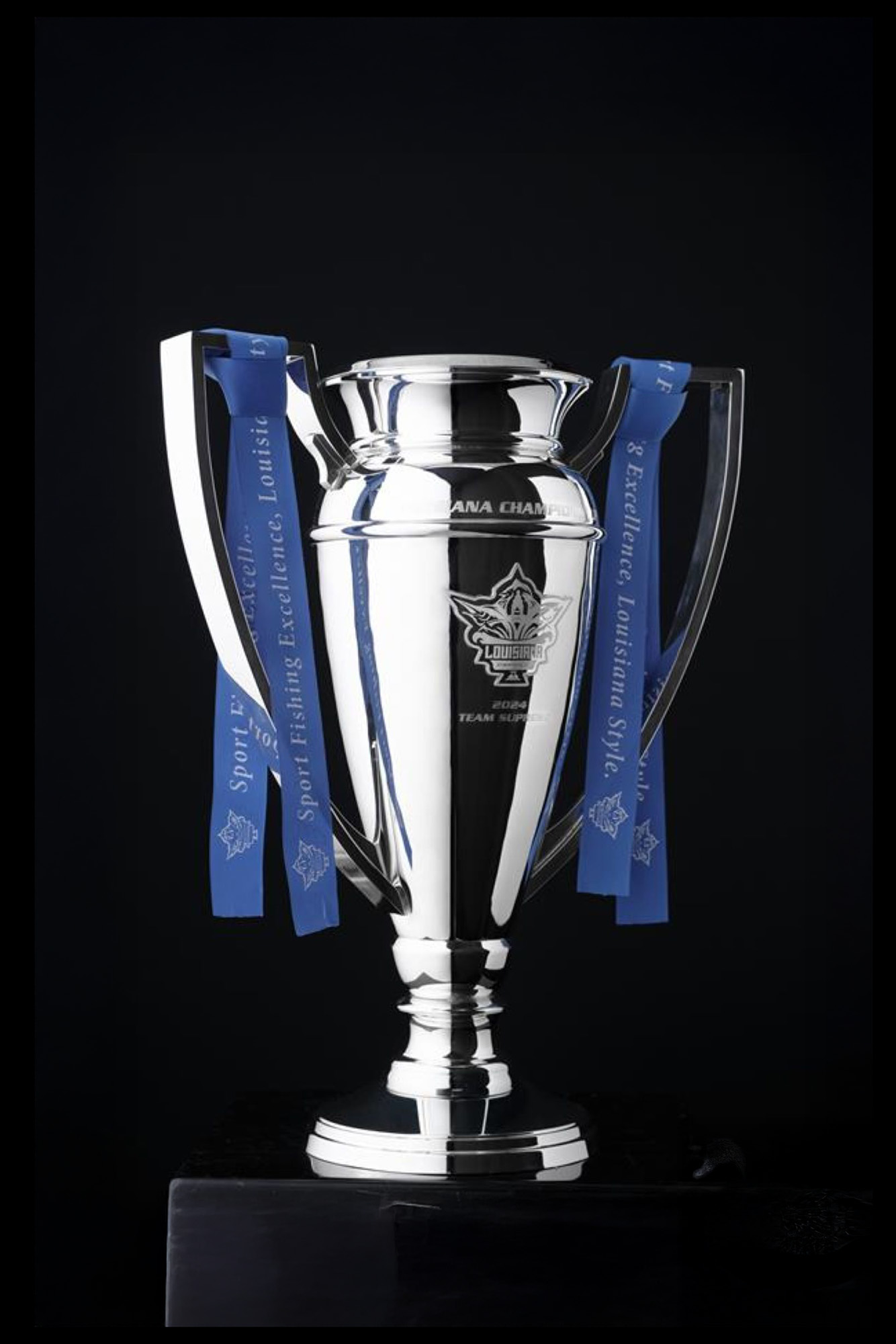 Louisiana Champions Cup Fishing Trophy designed and made by Thomas Lyte side2